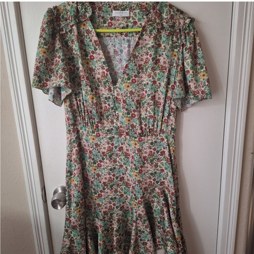Sandro floral dress new with tags size 42